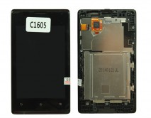 Дисплей Sony Xperia E (C1505/C1605) в сборе черный 1 класс