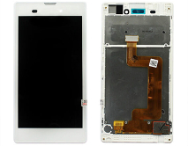 Дисплей Sony Xperia T3 (D5102/D5103) в сборе белый 1 класс