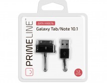 Кабель Prime Line Samsung Galaxy Tab - USB черный, 1,2м, 7204