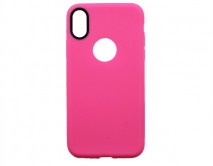 Чехол iPhone X/XS Силикон розовый