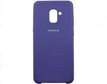 Чехол Samsung A730F A8+ 2018 Silicone case (фиолетовый)