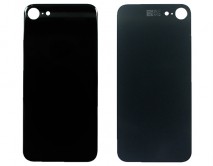 Задняя крышка (стекло) iPhone 8 (4.7) (c увеличенным вырезом под камеру) черная 1кл 