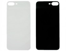 Задняя крышка (стекло) iPhone 8 Plus (5.5) (c увеличенным вырезом под камеру) белая 1кл 