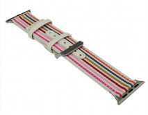 Ремешок Watch Series 38mm/40mm Gucci-stripe розовый