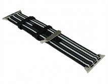 Ремешок Watch Series 42mm/44mm/45mm/49mm Gucci-stripe черный