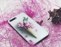 Чехол iPhone 7/8/SE 2020 Цветы в рожке в ассортименте
