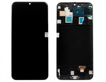 Дисплей Samsung A305F Galaxy A30 + тачскрин + рамка черный (Копия - OLED) 