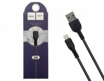 Кабель Hoco X20 Lightning - USB черный, 2м 