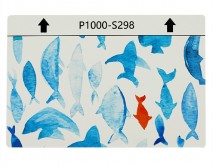 Защитная плёнка текстурная на заднюю часть "Животный мир" (Рыбы, S298)