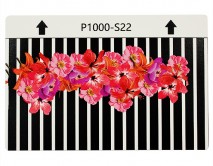 Защитная плёнка текстурная на заднюю часть "Цветы" (Цветы, линии, S22)