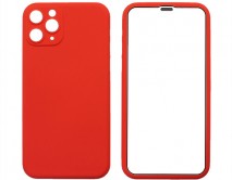 Защита 360 iPhone 11 Pro красная (защитное стекло+задняя крышка)