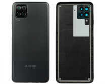 Задняя крышка Samsung A125F A12 черная 1 класс 