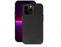 Чехол iPhone 13 Pro Max Deppa Leather Case (черный), 88124