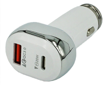 АЗУ-1USB + USB-C 312PD белая 