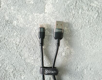 Кабель Kstati KS-010 Type-C - USB черный, 1м