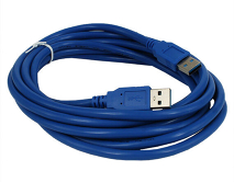 Удлинитель USB 3.0 (папа)-USB 3.0 (папа) 3м, синий 