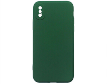 Чехол iPhone X/XS Colorful (темно-зеленый)