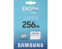 Карта памяти MicroSD Samsung Evo Plus 256GB cl10 UHS-I U3 + SD, MB-MC256KA/APC (гарантия продавца)