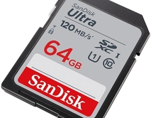 Карта памяти SDXC SanDisk Ultra 64GB cl10 UHS-I 120MB/s,SDSDUN4-064G-GN6IN