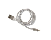 Кабель Axxa Lightning - USB нейлон, белый, 2А, 1м, 7263 