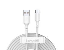 Кабель Baseus Simple Wisdom Data Cable Kit Type-C - USB белый, 1,5м (2шт) (TZCATZJ-02) 