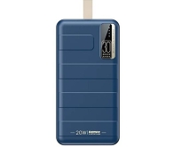 Внешний аккумулятор Power Bank 30000 mAh Remax RPP-506 20W+22.5W синий 