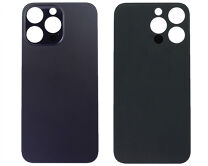 Задняя крышка (стекло) iPhone 14 Pro Max (c увел. вырезом) темно-фиолетовая 1 класс 