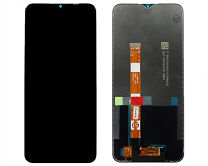 Дисплей Realme C15/C11/Narzo 30A + тачскрин черный (Premium) 