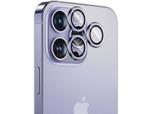 Защитная накладка на камеру iPhone 14 Pro/14 Pro Max сиреневая (комплект 3шт)