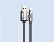 Кабель Remax RC-C052a 66W Type-C - USB серый, 1,2м 