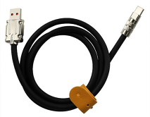 Кабель Type-C - USB 120Вт черный, 1м 