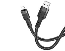Кабель Hoco U110 Lightning - USB черный, 1,2м 