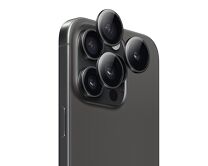 Защитная накладка ANANK на камеру iPhone 15 Pro/15 Pro Max черная (комплект 3шт) 