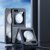 Чехол Samsung Z Flip 5 Dux Ducis AIMO Series (черный/прозрачный)