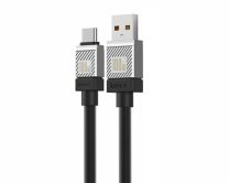 Кабель Baseus CoolPlay Series Fast Charging Cable Type-C - USB 100W черный, 2м (CAKW000701) 