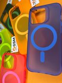 Чехол iPhone 12/12 Pro NEON MagSafe (фиолетовый) 